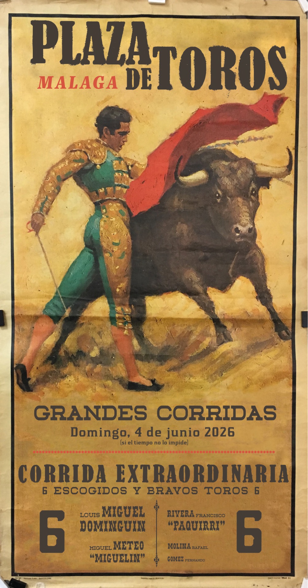 Schoolopdracht - Affiche Corrida